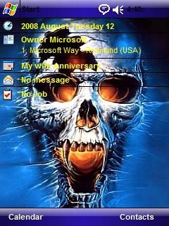 The Skull THM Theme for Pocket PC