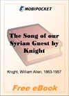 The Song of our Syrian Guest for MobiPocket Reader