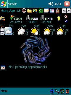 The Swirl Animated Theme for Pocket PC
