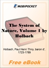 The System of Nature, Volume 1 for MobiPocket Reader