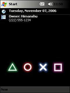 The Traditional Playstation Buttons ph Theme for Pocket PC