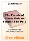 The Travels of Marco Polo - Volume 1 for MobiPocket Reader