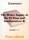 The Water Supply of the El Paso for MobiPocket Reader