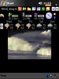 The Wave Animated Theme for Pocket PC