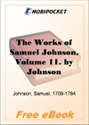 The Works of Samuel Johnson, Volume 11 for MobiPocket Reader