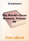 The World's Great Sermons, Volume 02 Hooker to South for MobiPocket Reader