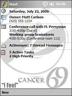 The Zodiac Themes (Cancer) Theme for Pocket PC