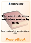 The ninth vibration and other stories for MobiPocket Reader