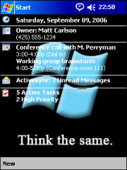 Think the same Theme for Pocket PC