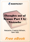 Thoughts out of Season Part I for MobiPocket Reader