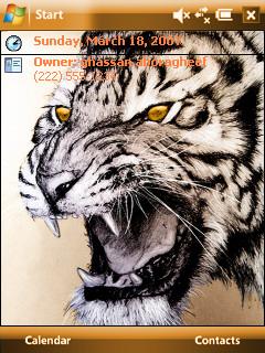 Tiger smile gh Theme for Pocket PC