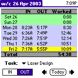 Jody Timesheet