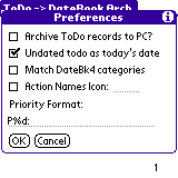 ToDo to Datebook