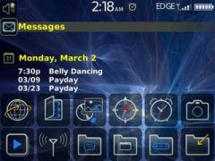 Today With Double Dock Theme for BlackBerry 8900 Curve