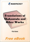 Translations of Shakuntala and Other Works for MobiPocket Reader