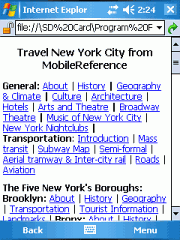 Travel New York City (Palm OS)