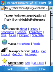 Travel Yellowstone National Park (Symbian OS)