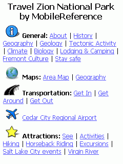 Travel Zion National Park (Symbian)