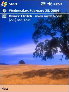 Tree and Blue Sky Theme for Pocket PC