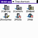 Treo shortcuts