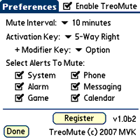 TreoMute