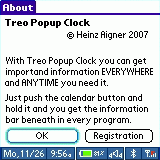 TreoPopupClock