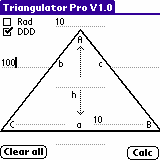 Triangulator Pro for Palm OS