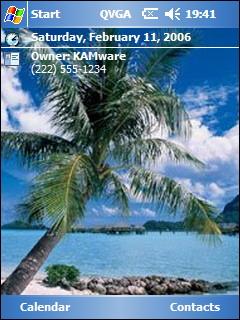 Tropical Beach 2 Theme for Pocket PC