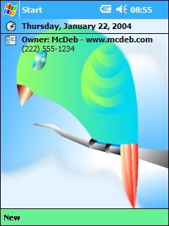 Tropical Bird Theme for Pocket PC