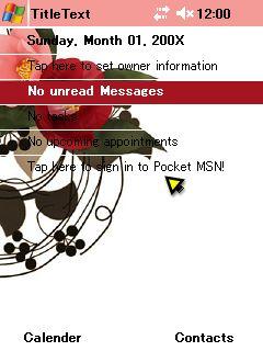 Tsubaki NM Theme for Pocket PC