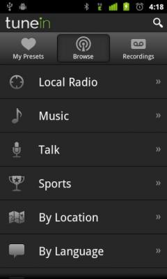 TuneIn Radio Pro for Android
