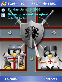 Tux crusade war gh Theme for Pocket PC