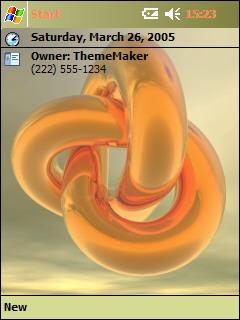 Twisted Gold Theme for Pocket PC