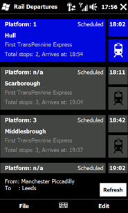 UK Live Rail Departures