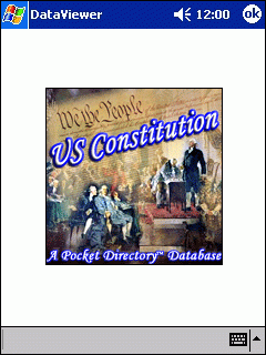 US Constitution Pocket Directory Database (Pocket PC)