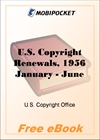 U.S. Copyright Renewals, 1956 January - June for MobiPocket Reader