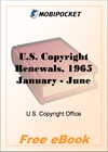 U.S. Copyright Renewals, 1965 January - June for MobiPocket Reader