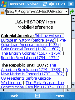 U.S. History (Palm OS)