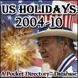 US Holidays 2004-2010 Pocket Directory Database (Palm OS)