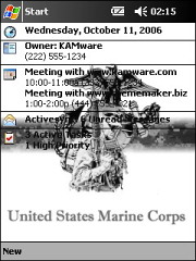U.S Marine (B&W) Theme for Pocket PC