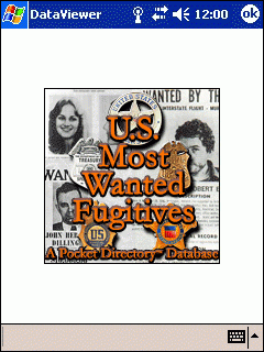 US Most Wanted Fugitives Pocket Directory Database (Pocket PC)