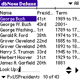 US Presidents Database
