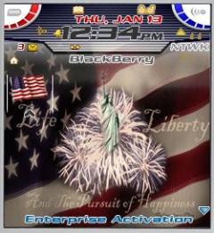 USA 3 Theme for Blackberry 7100