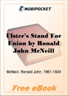 Ulster's Stand For Union for MobiPocket Reader