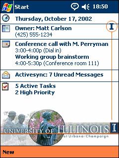 University of Illinois Theme for Pocket PC