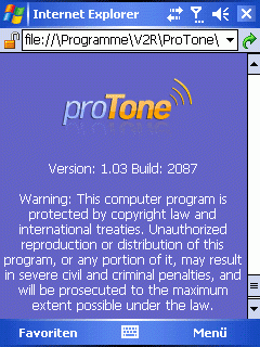 V2R Pro Tone (Pocket PC)