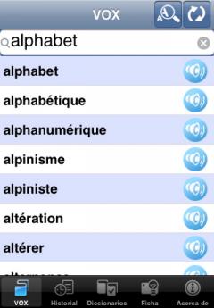 VOX French-Spanish & Spanish-French Dictionary (iPhone/iPad)
