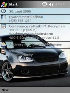 VW Golf Sportec Virtual tuning FCC Theme for Pocket PC