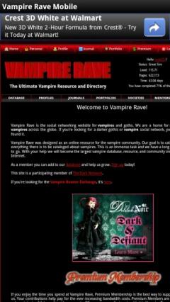 Vampire Rave Mobile