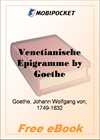 Venetianische Epigramme for MobiPocket Reader